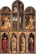 Jan Van Eyck Closed view, back panels oil on canvas